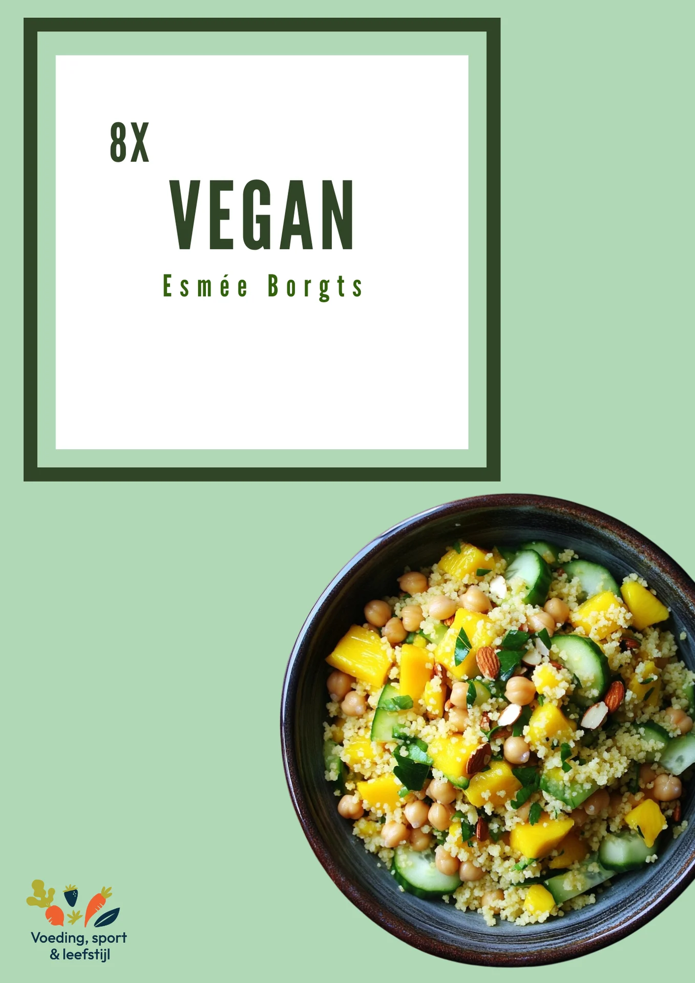Omslag van het e-book 8x vegan